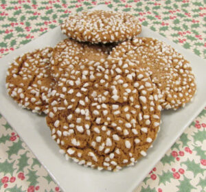 Pearl Sugar Ginger Cookies